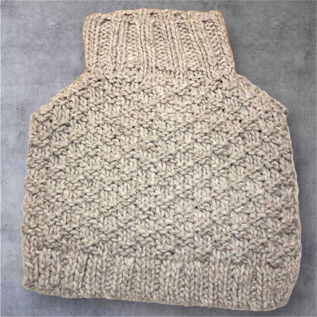 かぐれ　ペルーショルダーニットウォーマー　グレー