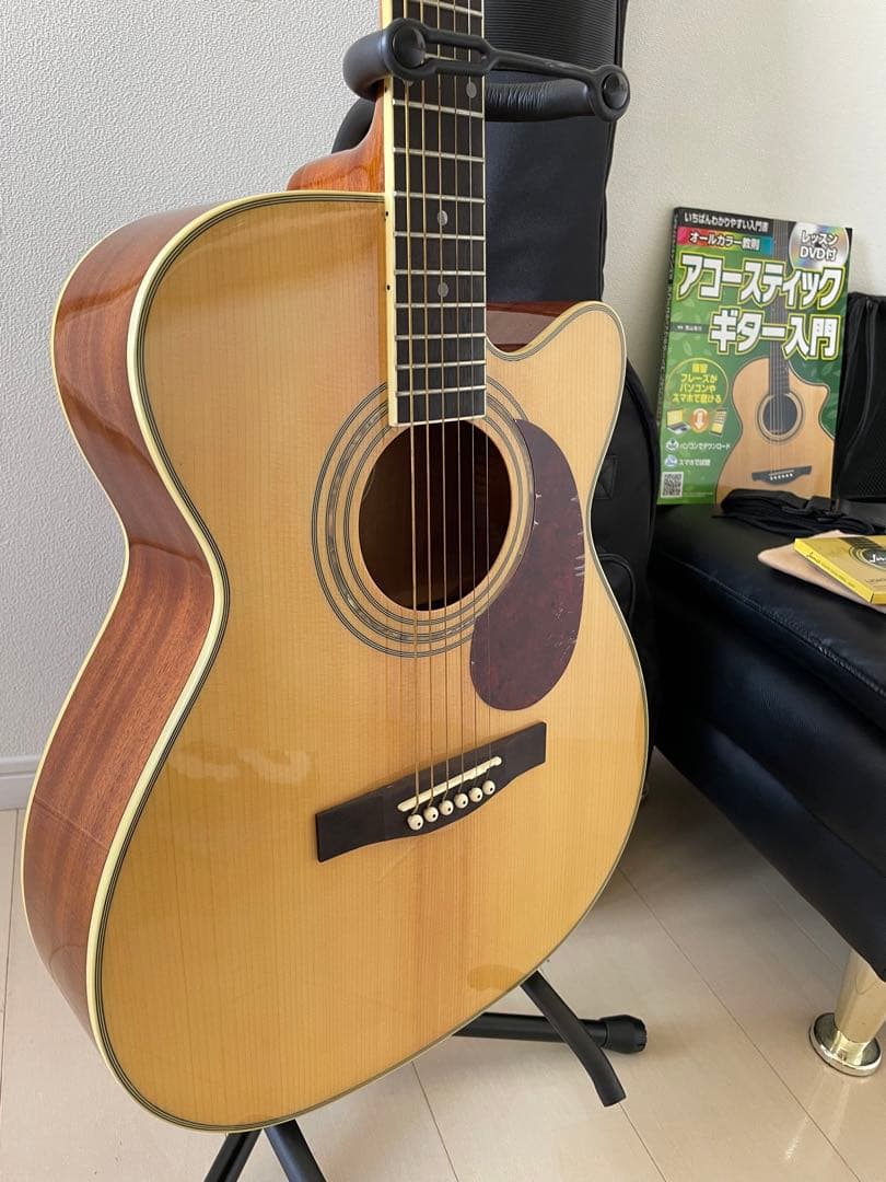 島村楽器✨Lumber ランバーアコギ ギター【付属品/教本/ケース&スタンド❗️