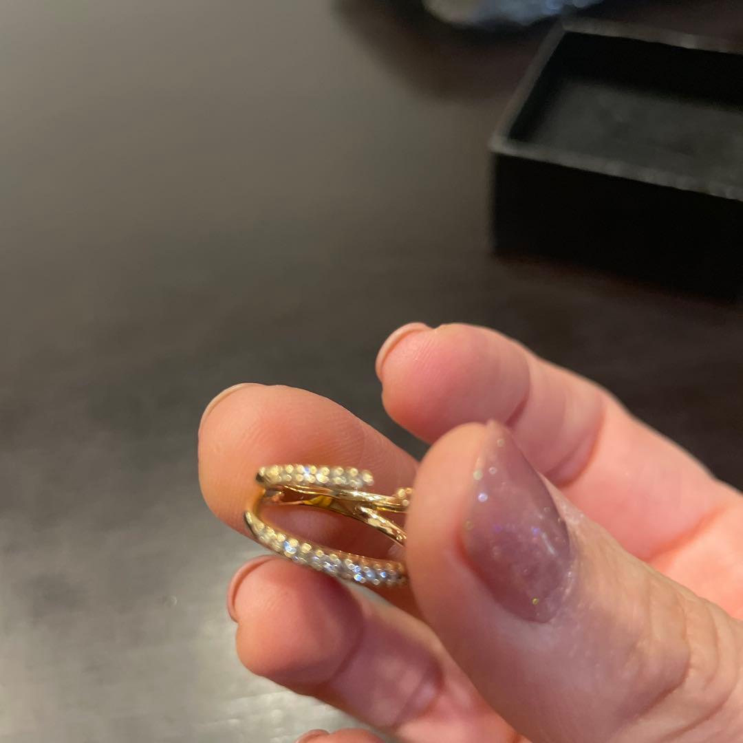 Hirotaka ヒロタカ マンタ ダイヤモンド ピンキーリング