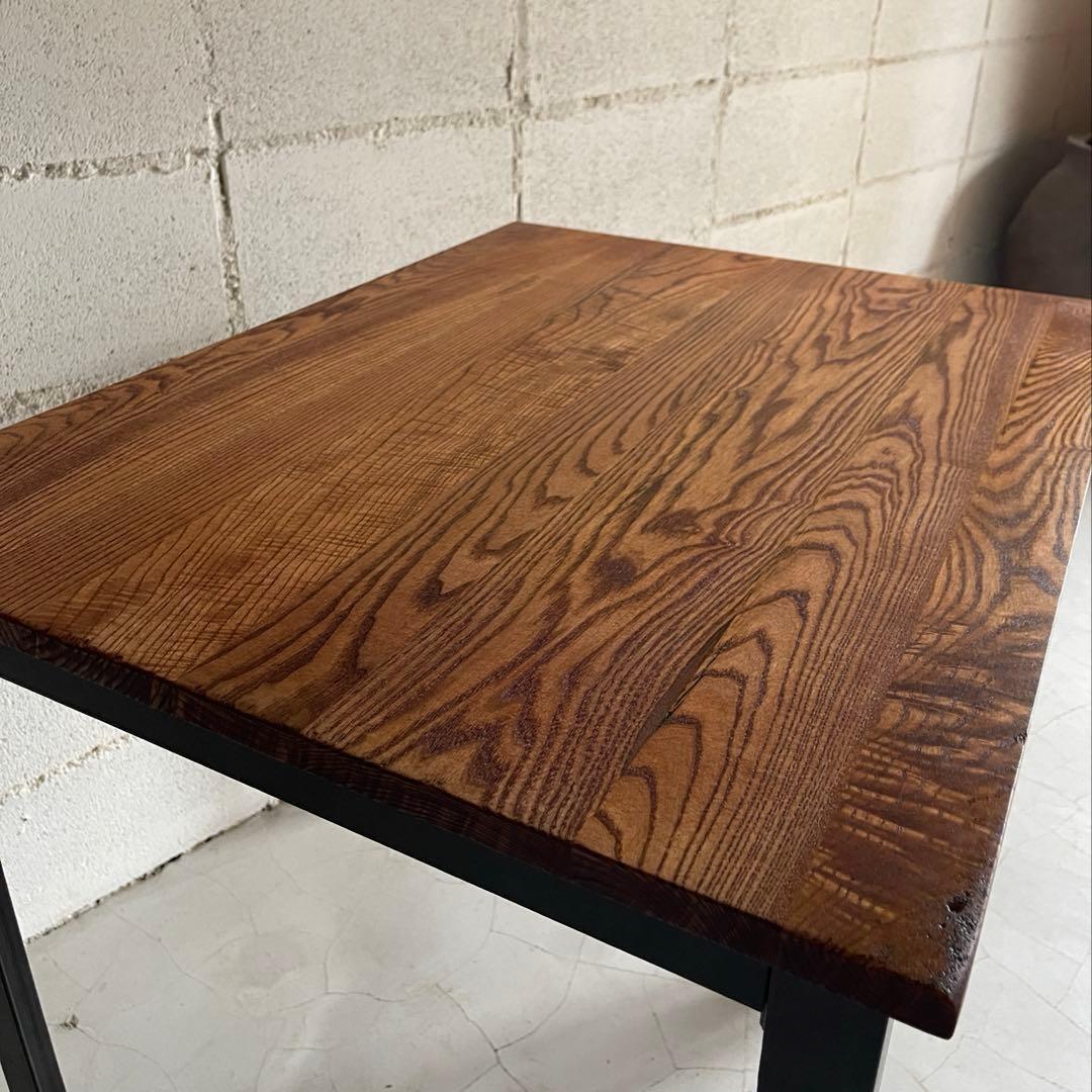 depeche アデペシュ　サイドテーブル　デスク　オーク無垢材　アイアン脚