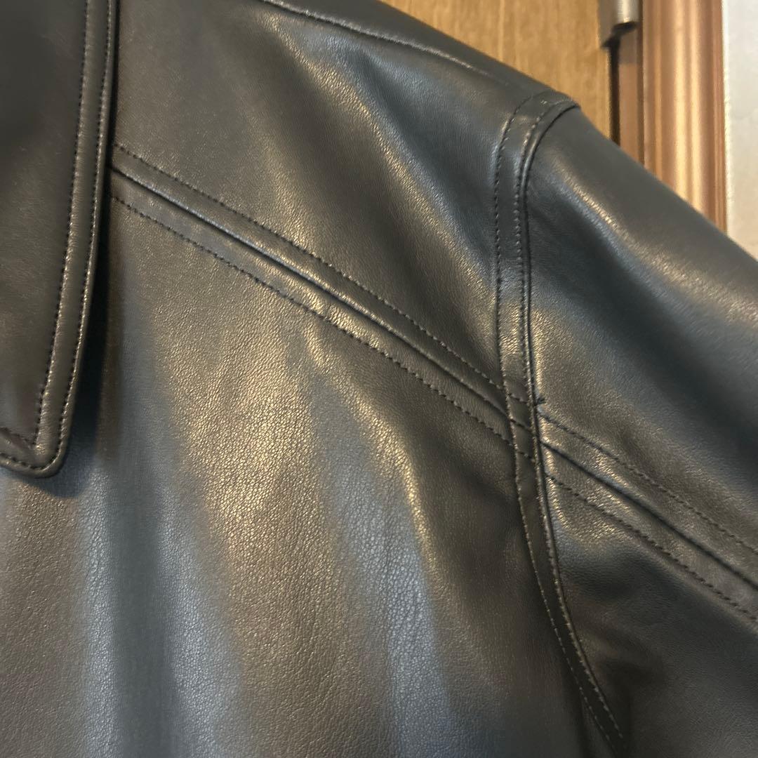 キ*タ様 sophnet フェイクレザーシングルライダースジャケット