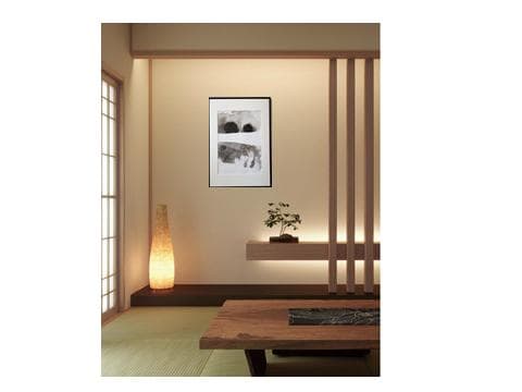 モノクロ絵画　抽象画　アート　B2サイズ　インテリア