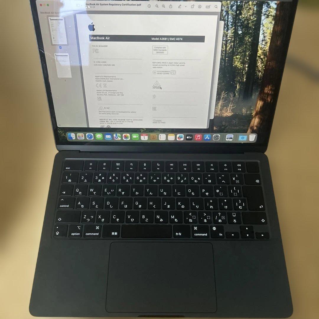 MacBook Air (M2, 2022) ミッドナイト