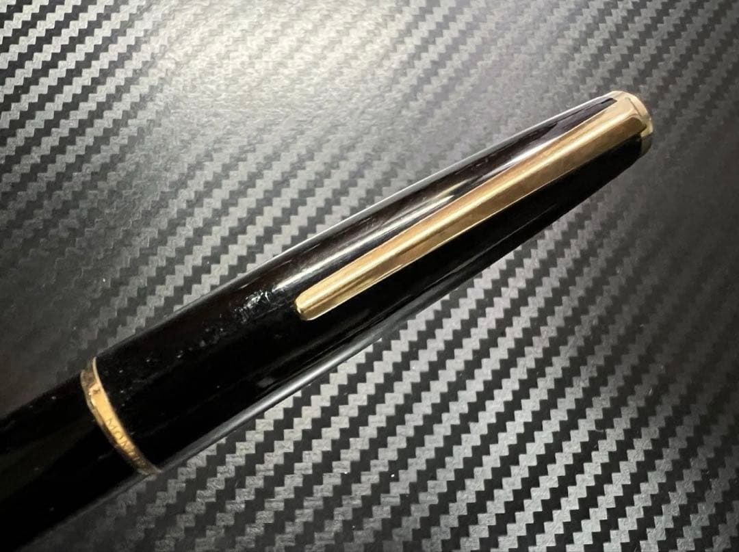 極美品 モンブラン 320 万年筆 吸入式 ブラック EF 14金