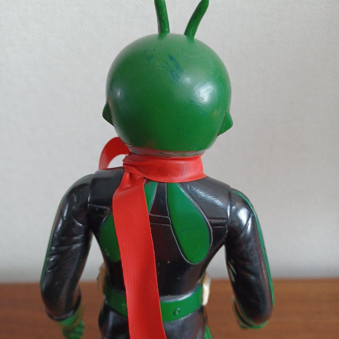 当時もの　旧バンダイ社製　仮面ライダー１号＆２号　希少ソフビフィギュア２体セット