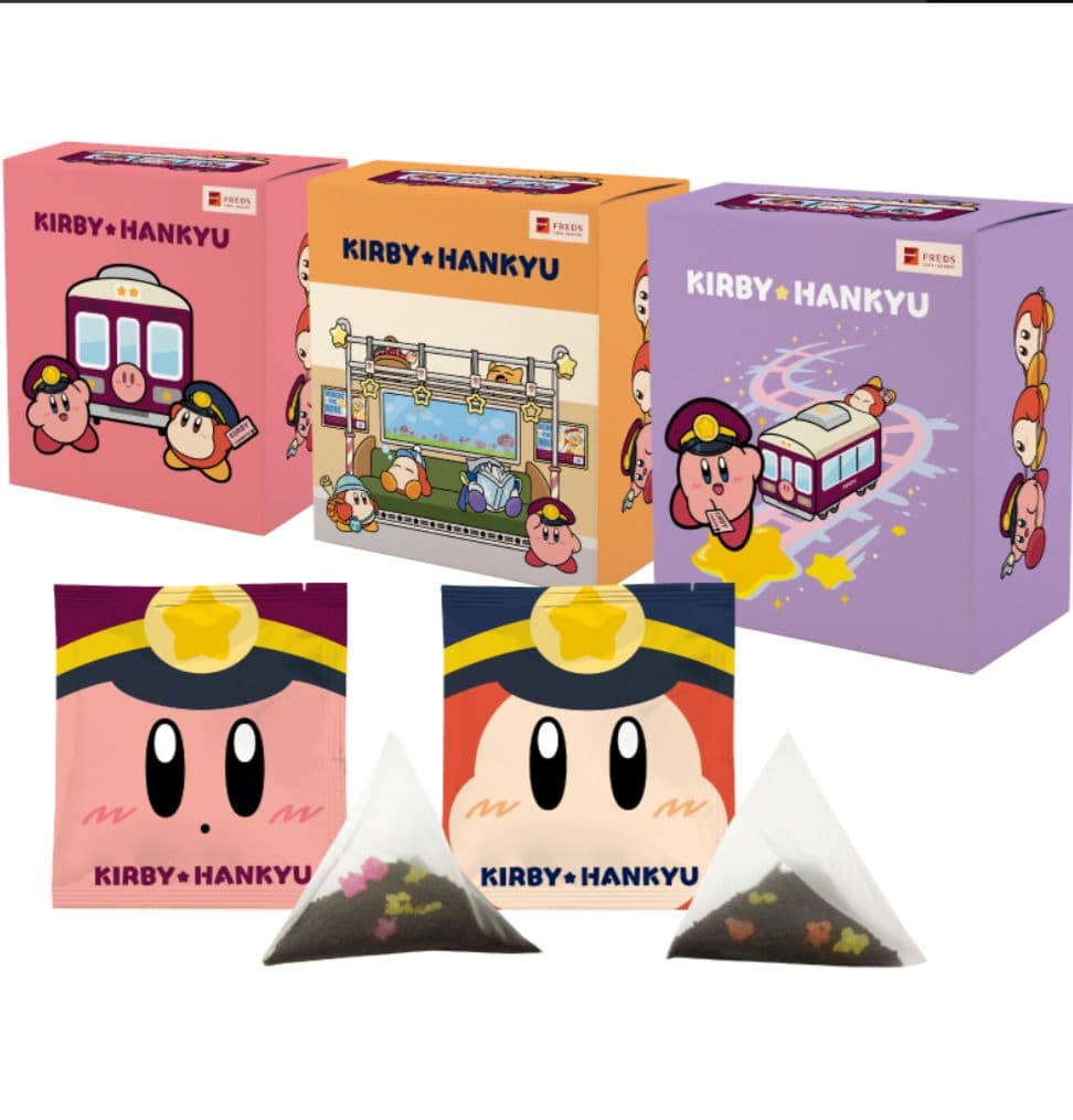 星のカービィ 阪急電車 コラボ ティー3種とオリジナルアクリルスタンドコースター