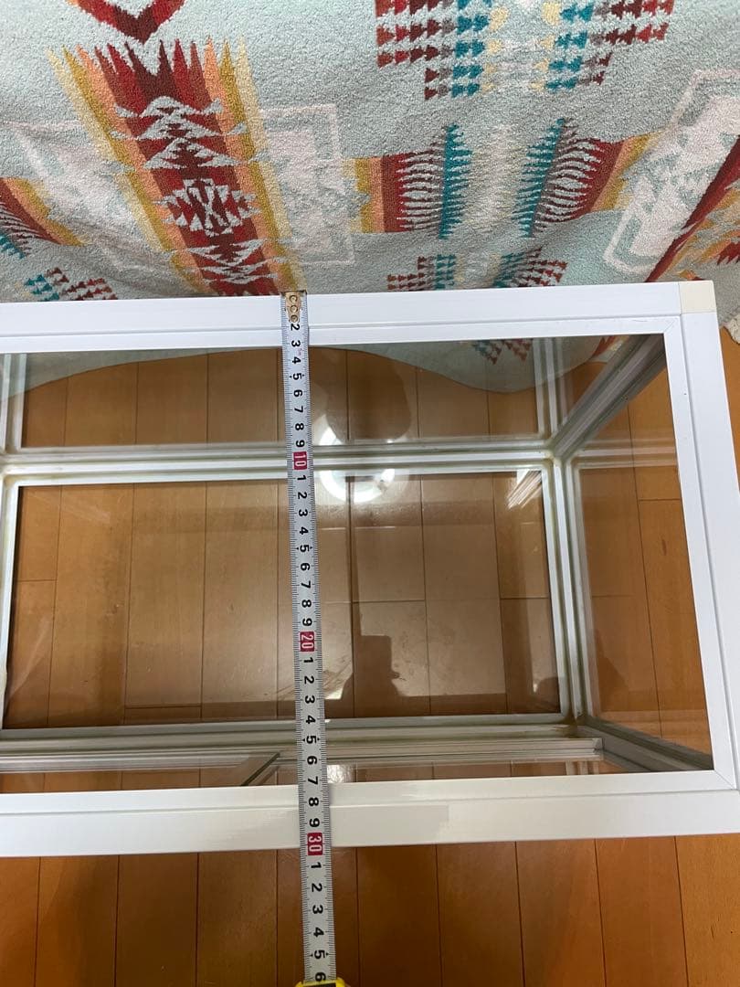 爬虫類ケージ　60×30×35 ホワイト　美品