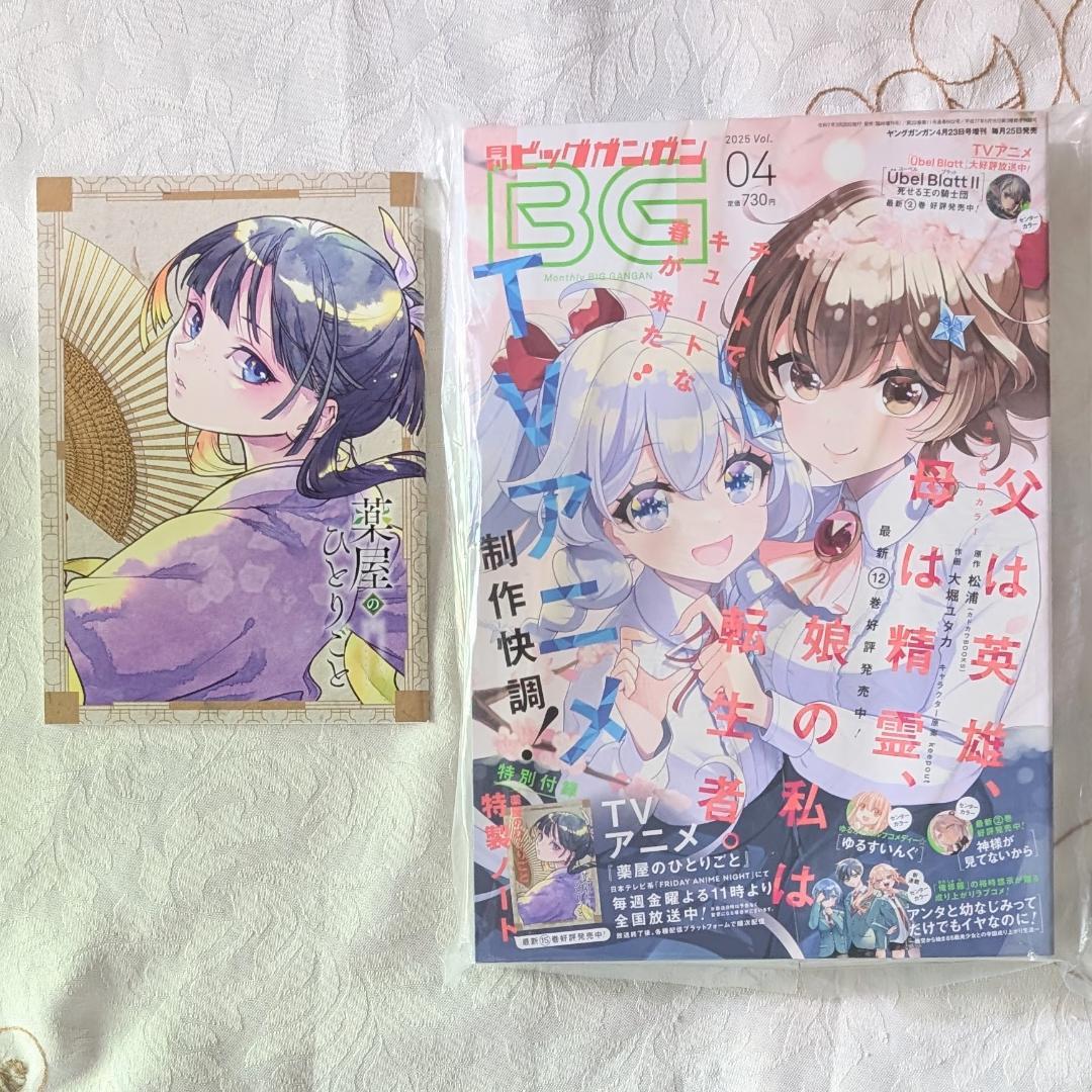 薬屋のひとりごと BG雑誌付録セット ねこクラゲ クリアファイル マスクケース