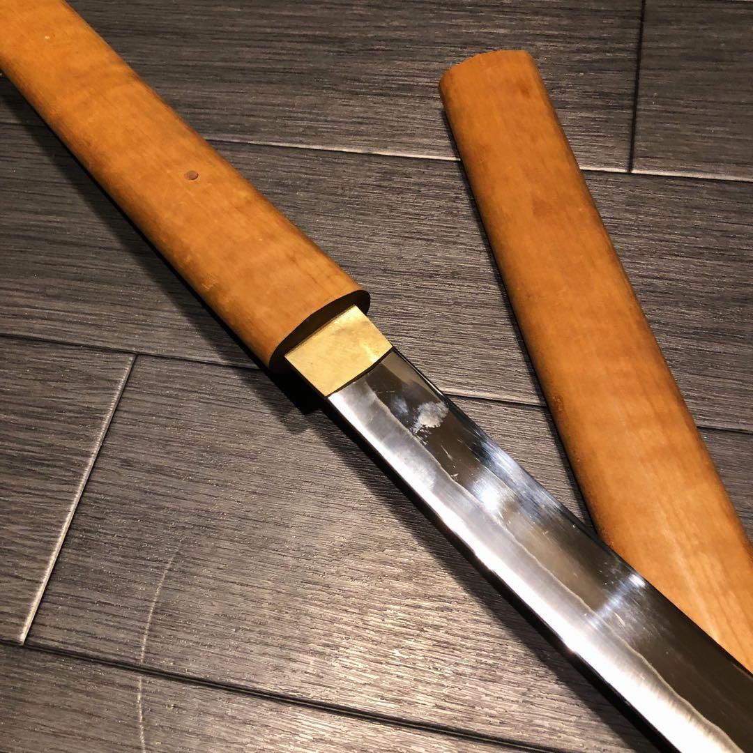 高級模造刀 高級居合刀　白鞘 合金製 長脇差　太刀　段平