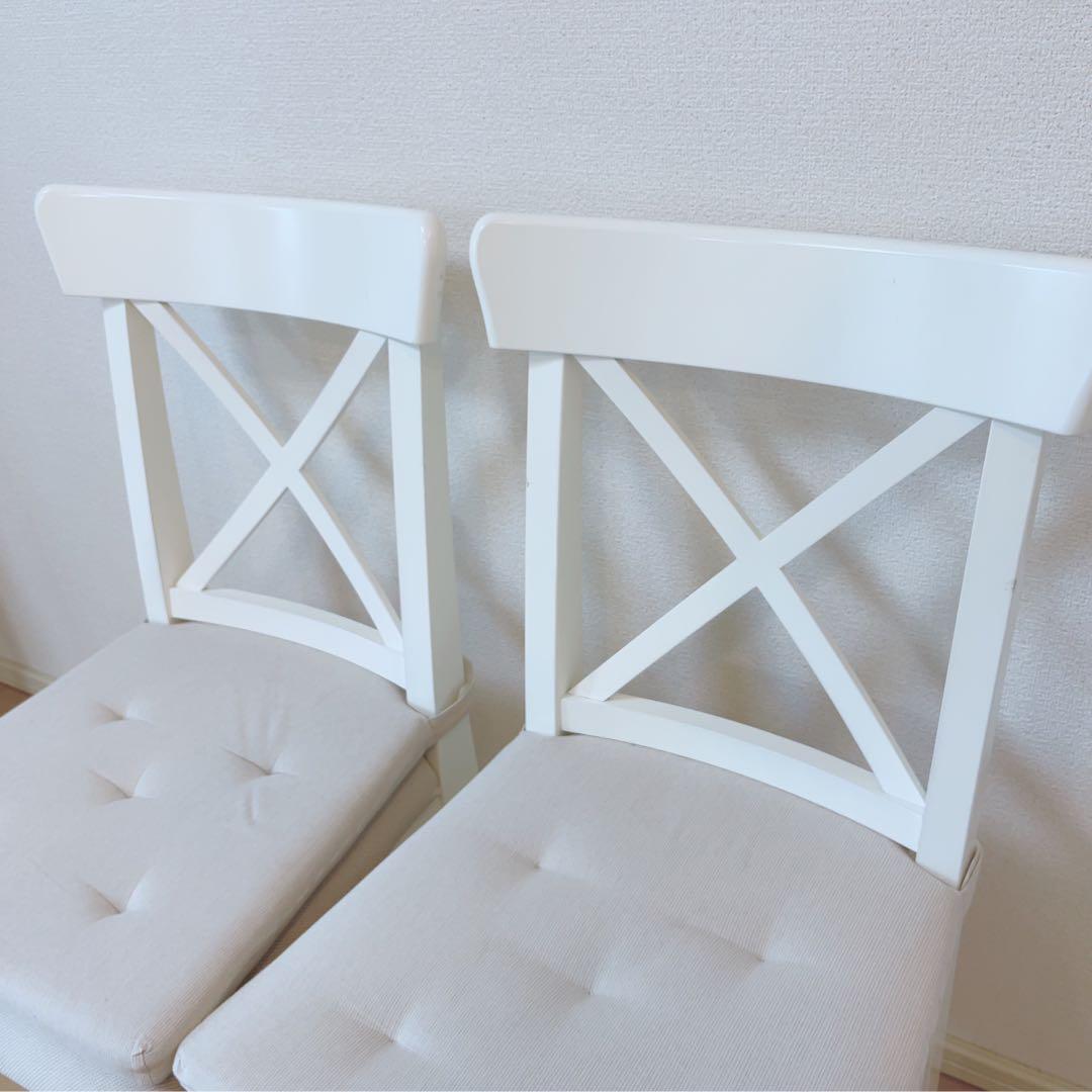 直接取引希望　IKEA イケア　インガートルプ　伸長式　ダイニングテーブル　白