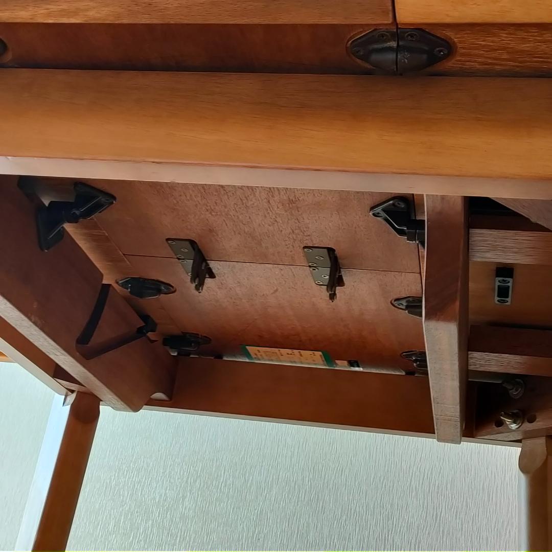 マルニ木工　伸長式　ダイニングテーブルセット　椅子2脚付き