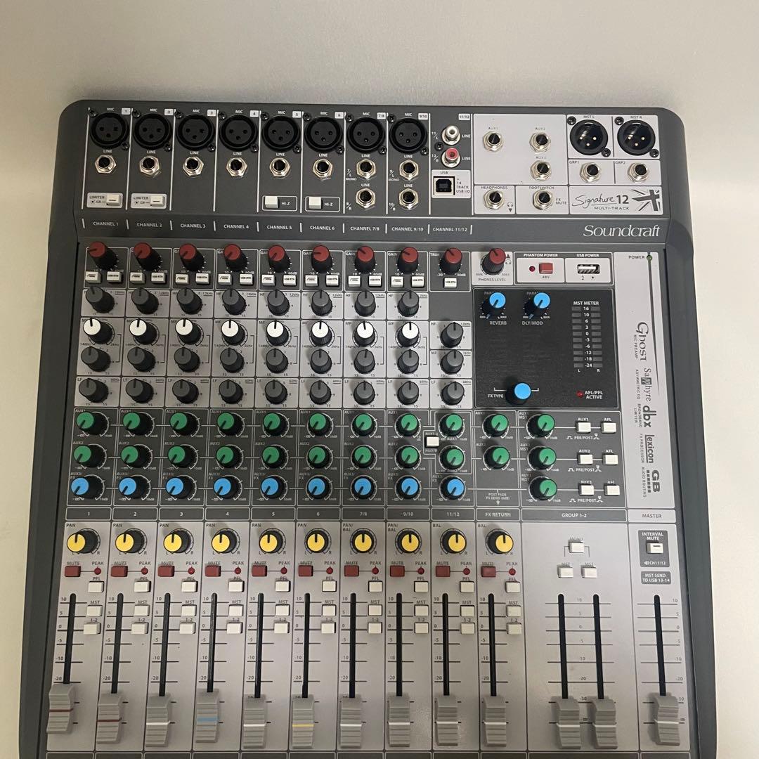 動作品 Soundcraft Signature12 アナログミキサー