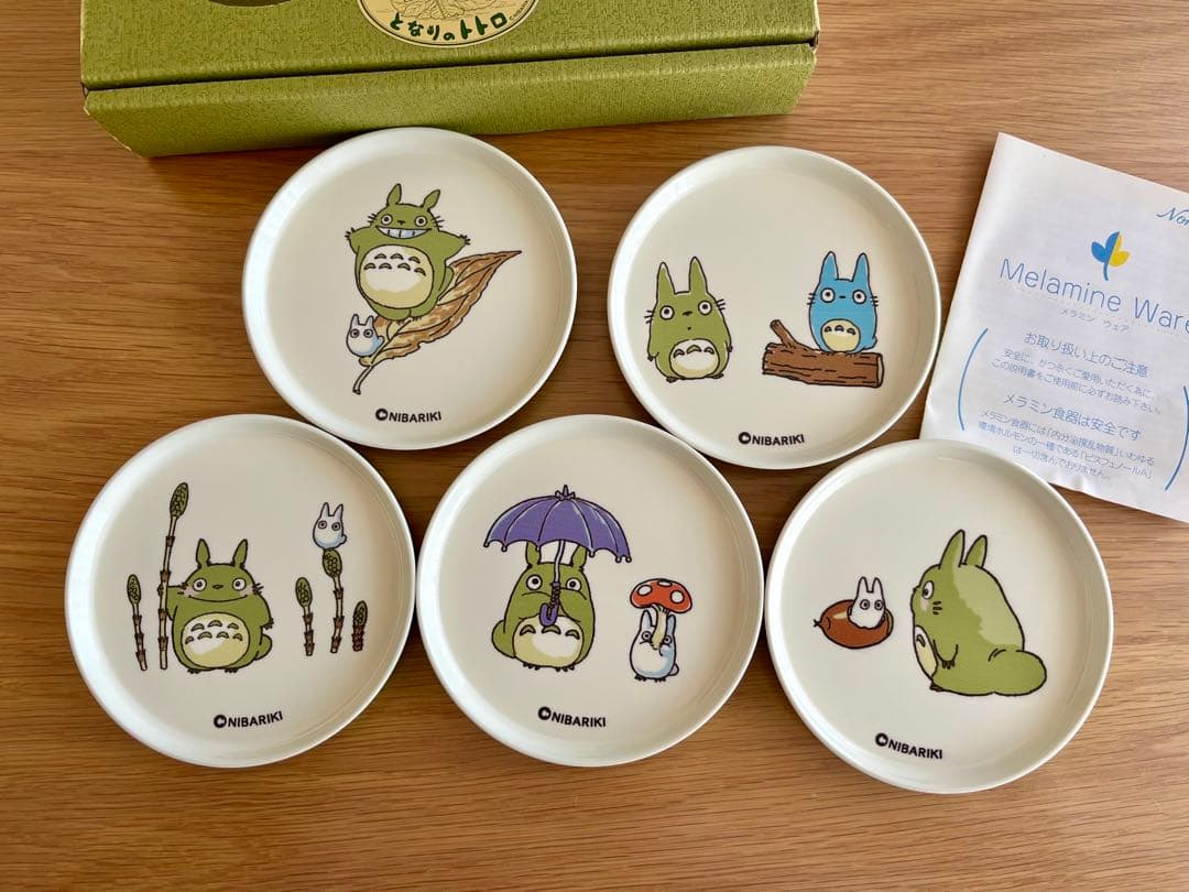 未使用 ノリタケ noritake となりのトトロ コースター 5枚セット