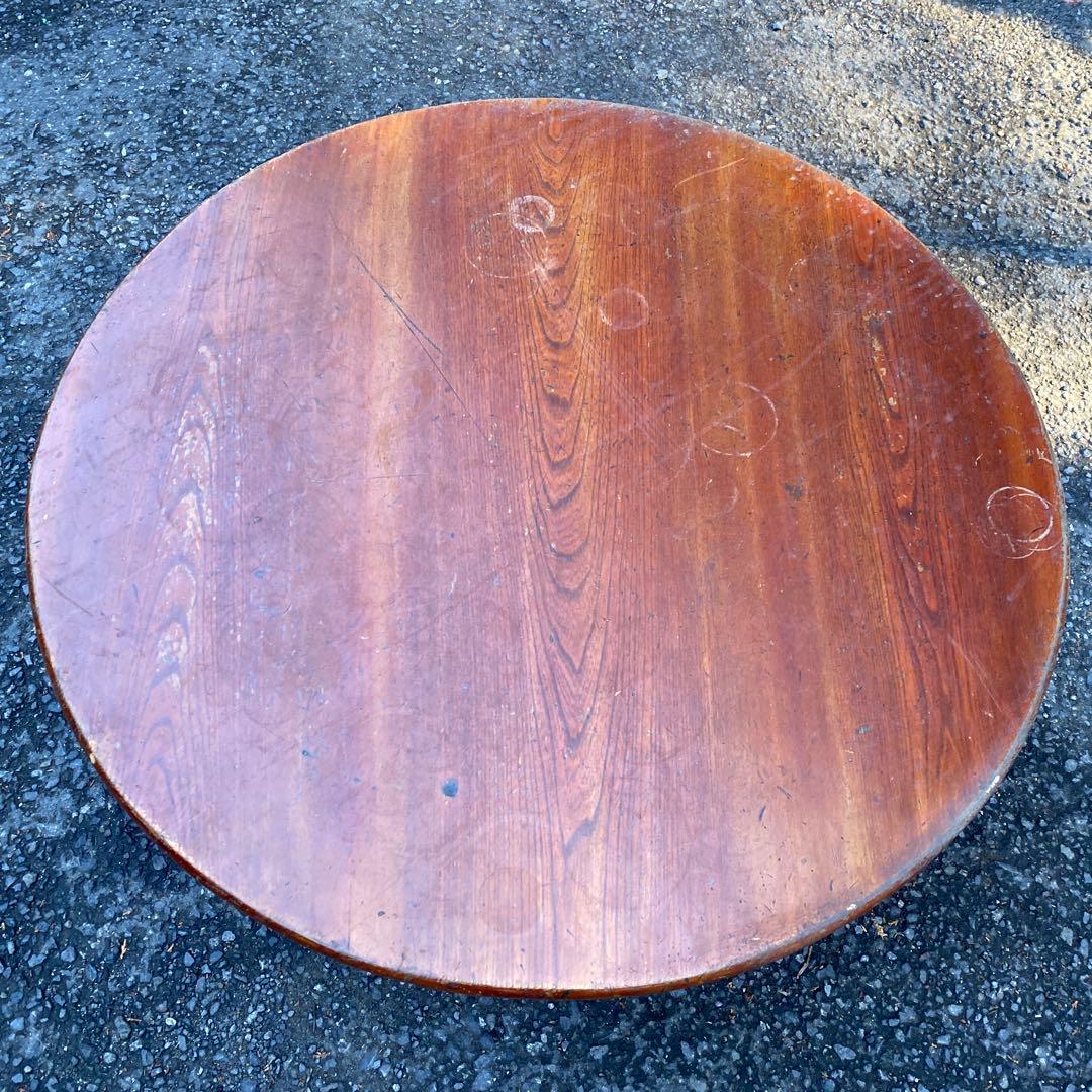 昭和の食卓 天然木 ちゃぶ台 丸テーブル 円卓 和を演出 直径 74㎝