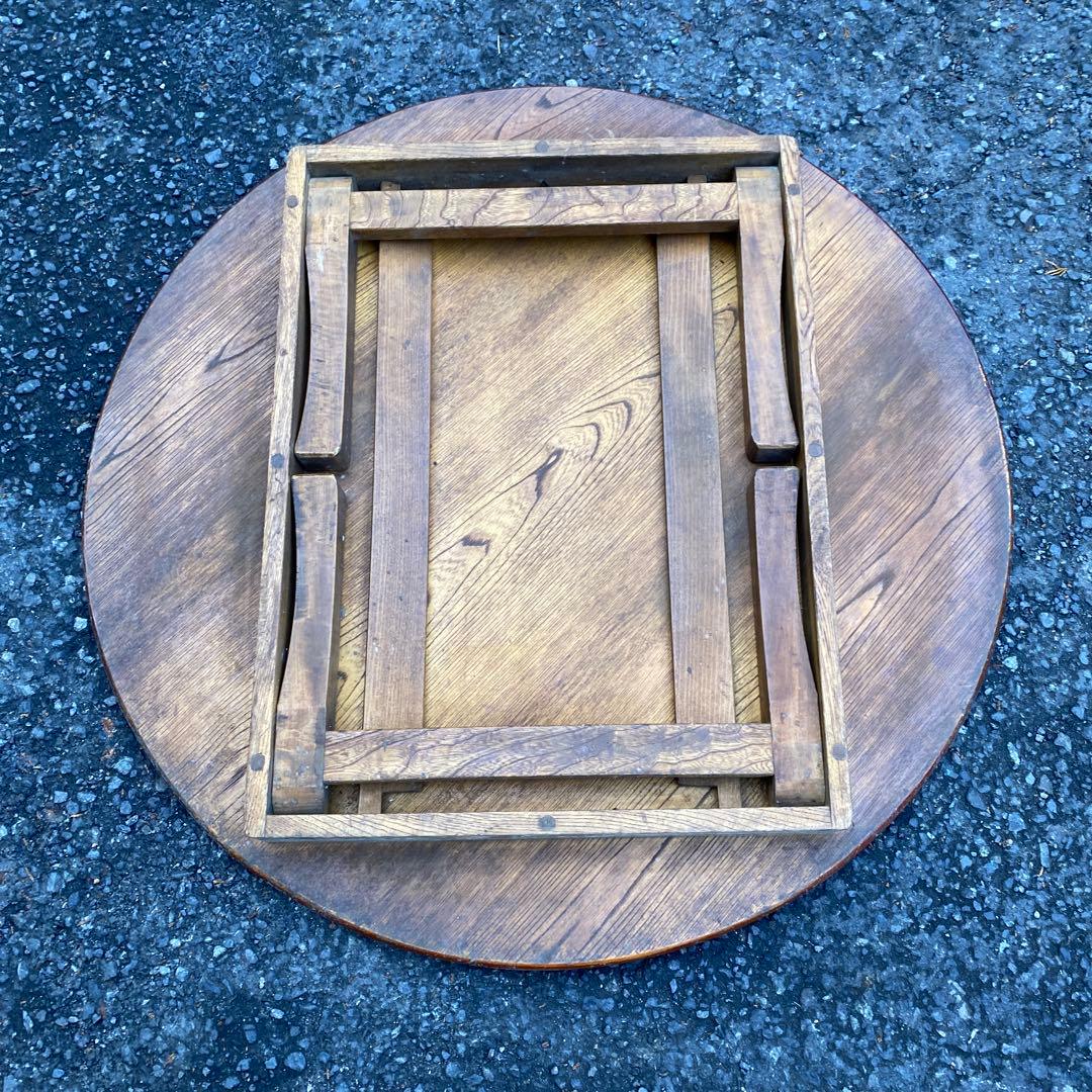 昭和の食卓 天然木 ちゃぶ台 丸テーブル 円卓 和を演出 直径 74㎝