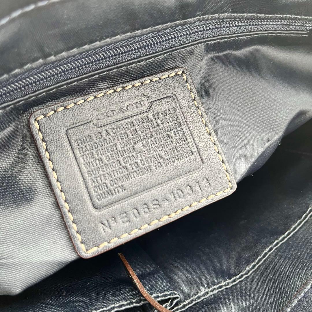 バッグ Vintage Coach Handbag Studs Navy y2k