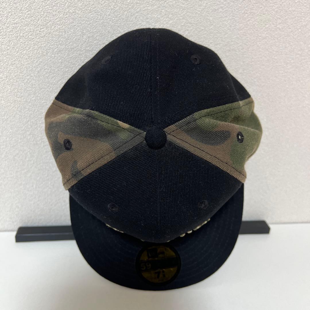 G-UNIT NEW ERA キャップ　クレイジーパターン　迷彩　刺繍　７5/8