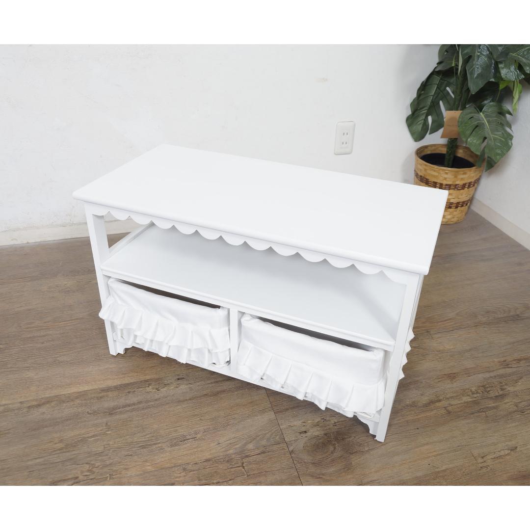 【新品・未使用】　　テレビボード　テレビ台　幅　70　バスケット２個　完成品