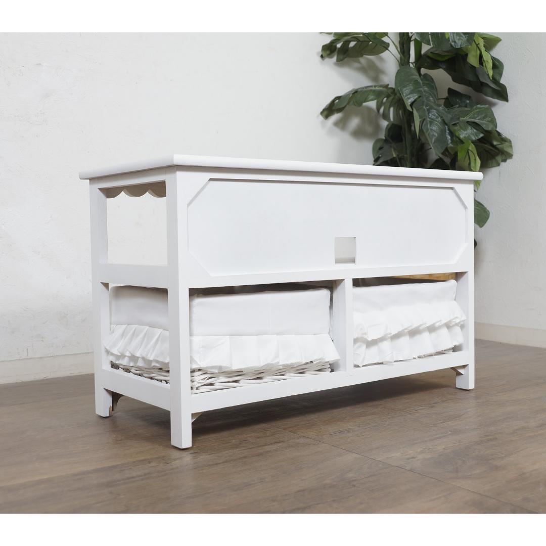 【新品・未使用】　　テレビボード　テレビ台　幅　70　バスケット２個　完成品