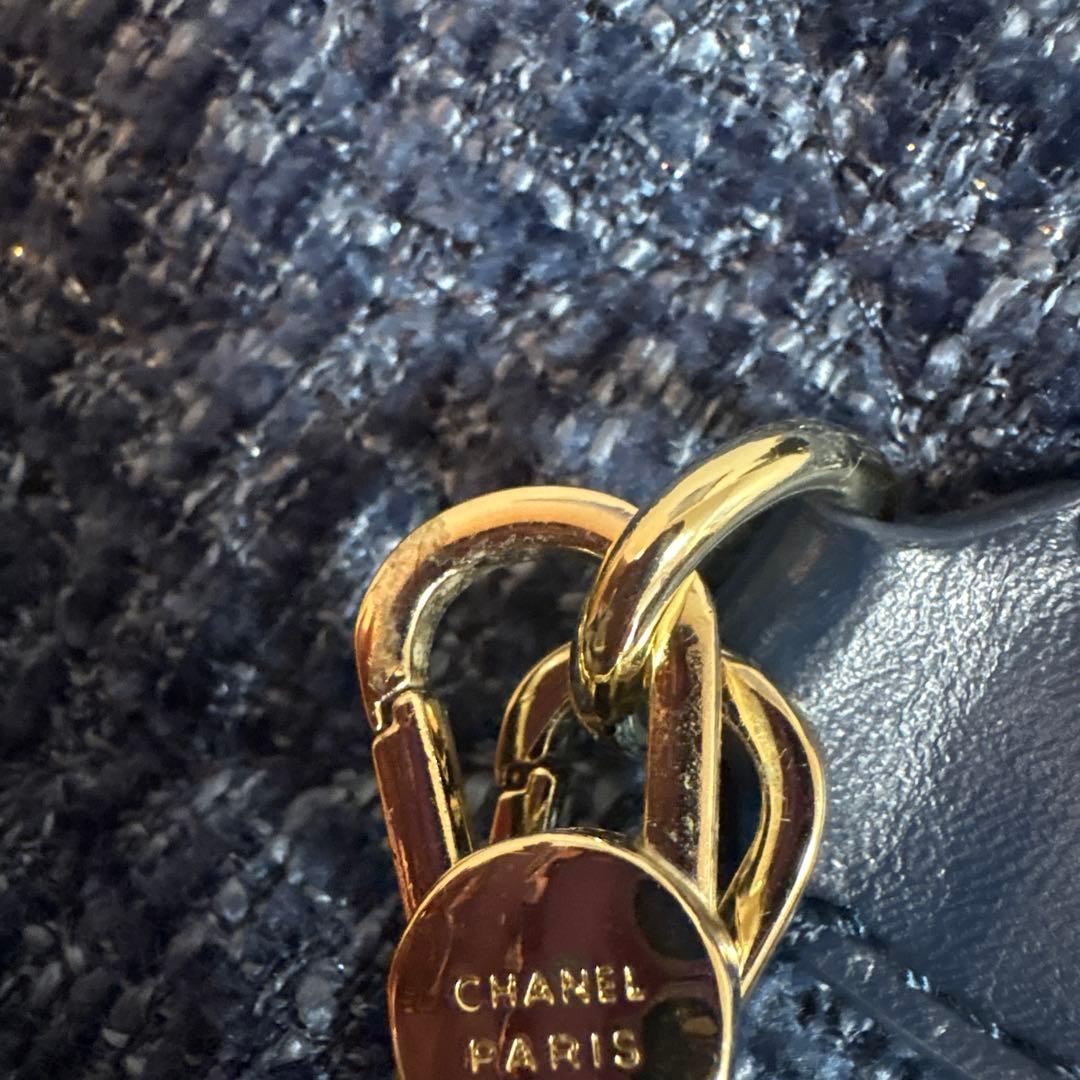 CHANEL 非売品メイクアップバッグ ネイビーツイード