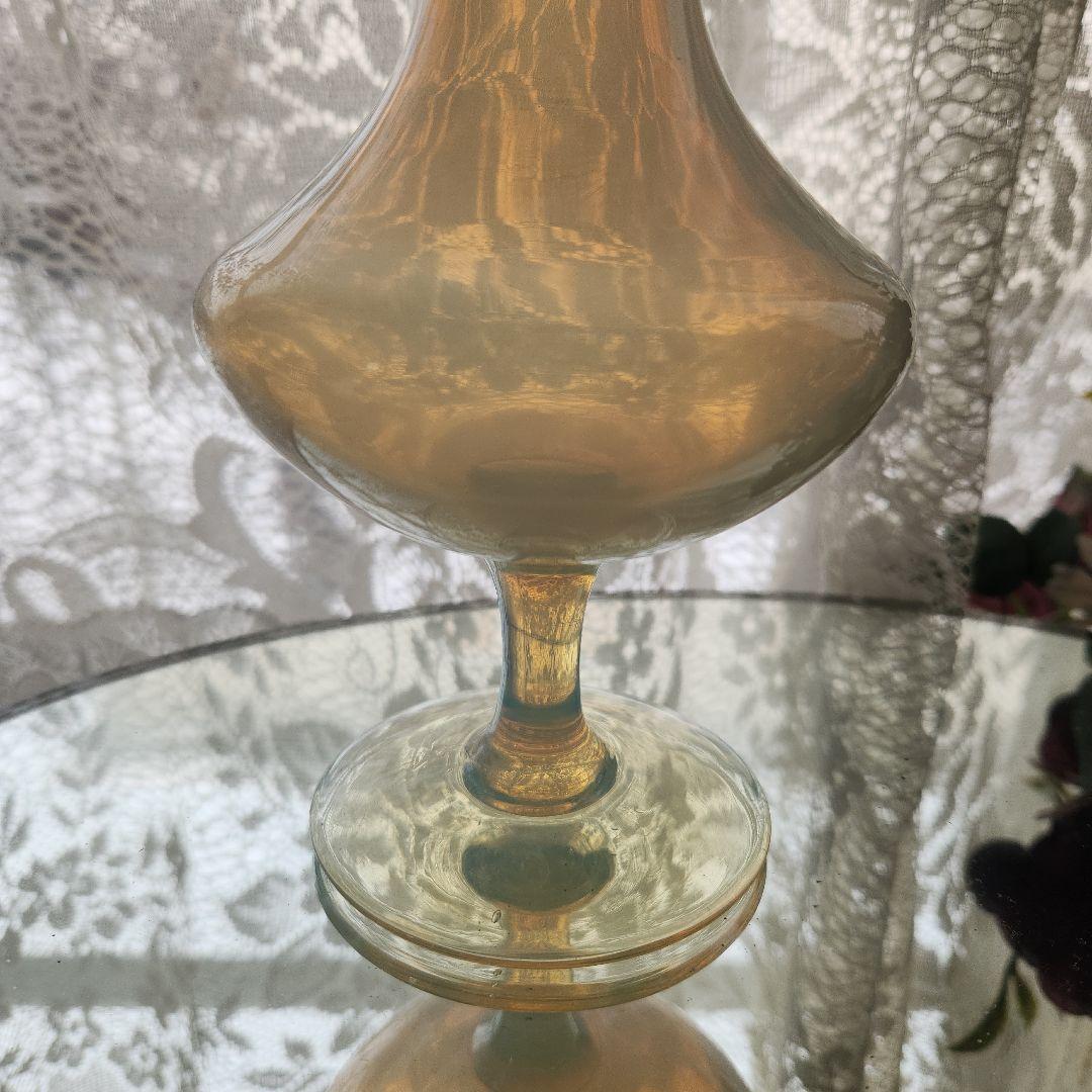 フランスアンティーク オパールセントフラワーベース