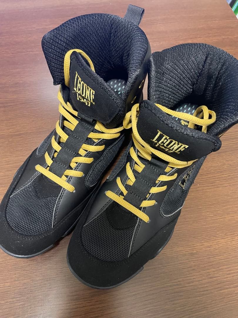 LEONE 1947 ボクシングシューズ ブラック/ゴールド