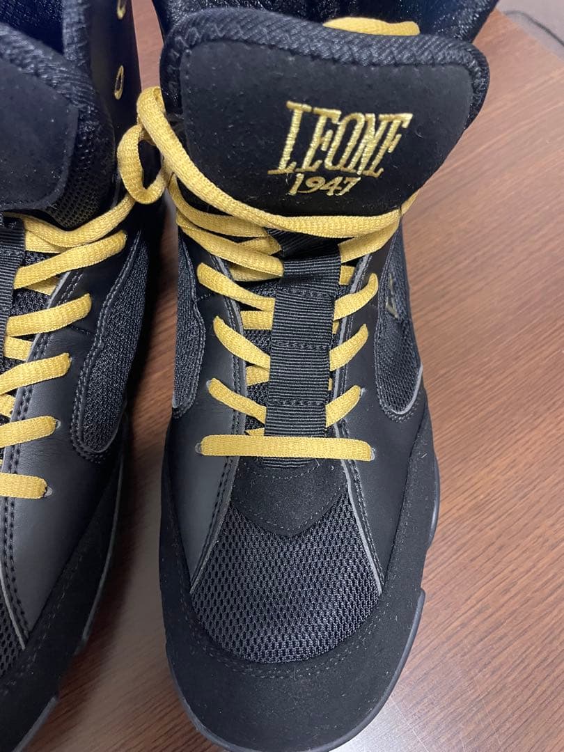 LEONE 1947 ボクシングシューズ ブラック/ゴールド