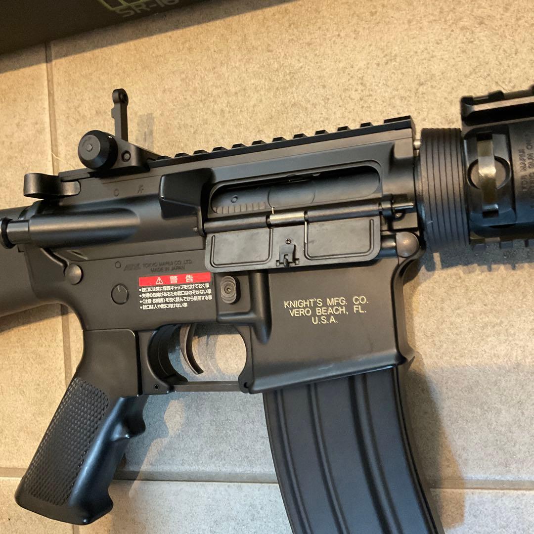 美品93m/s東京マルイ純正電動ガンナイツM4SR-16＋300連MGメンテ済