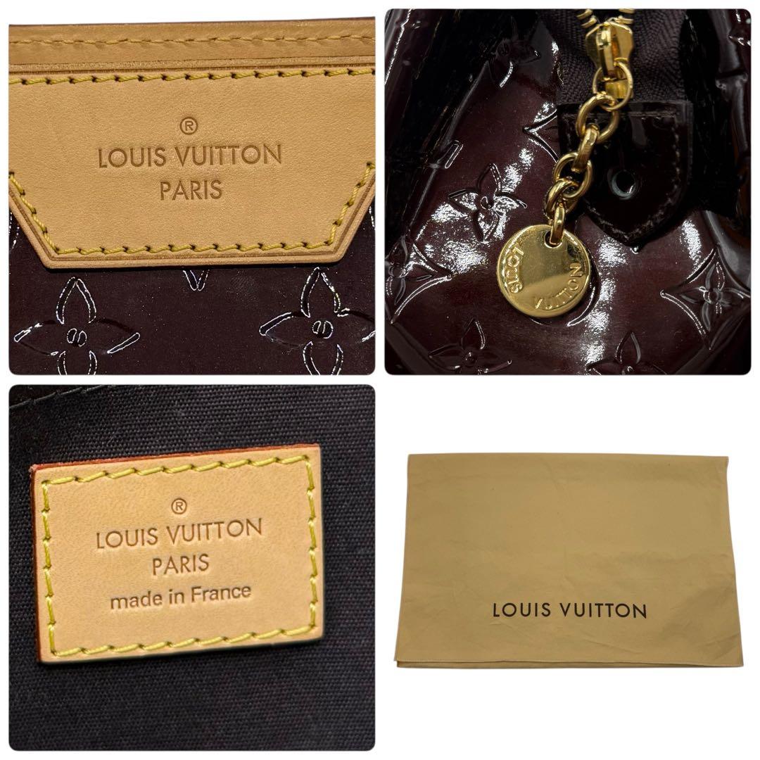 6128 美品 ルイヴィトン ヴェルニ ブレアMM M91619 アマラント