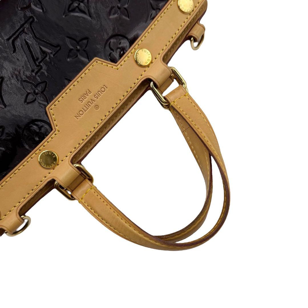 6128 美品 ルイヴィトン ヴェルニ ブレアMM M91619 アマラント