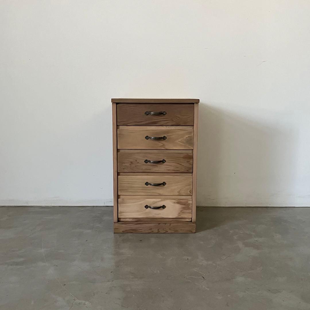 レトロ　アンティーク　古道具　古家具　剥離家具　ストリップド　抽斗　引き出し