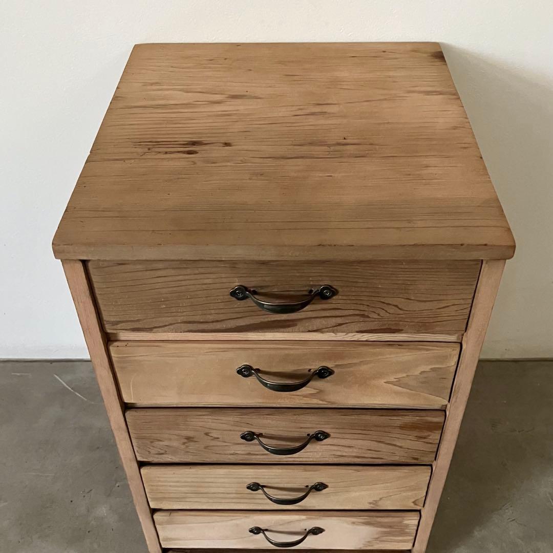 レトロ　アンティーク　古道具　古家具　剥離家具　ストリップド　抽斗　引き出し