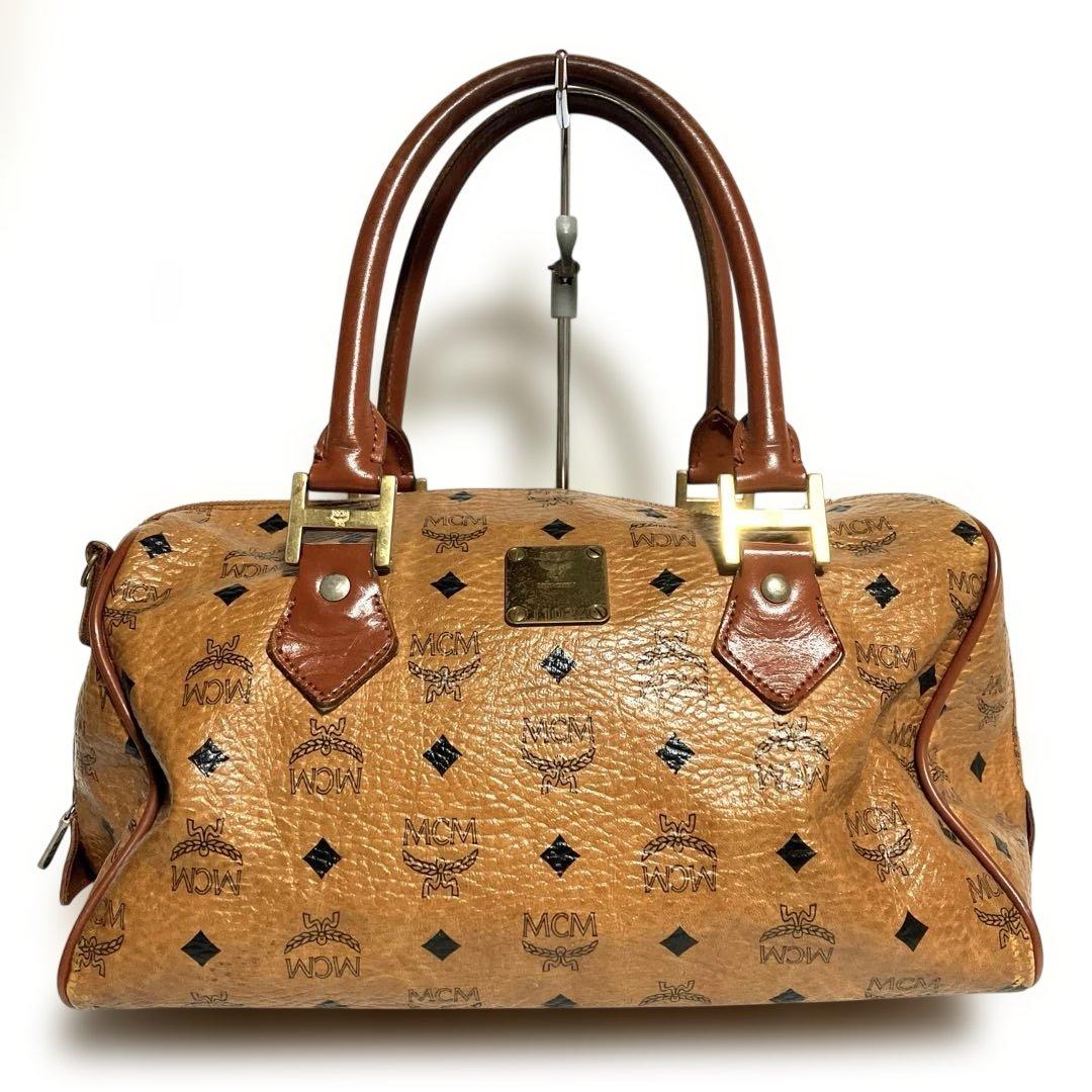 【ヴィンテージ】MCM ヴィセトス ミニボストン ハンドバッグ
