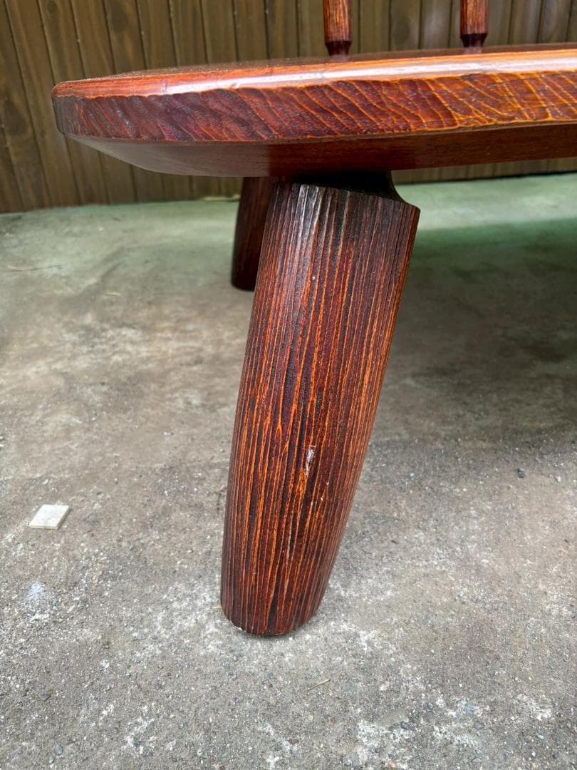 ベンチチェア　工房 我楽堂　無垢材　漆仕上げ　長椅子　民藝　幅190ｃｍ