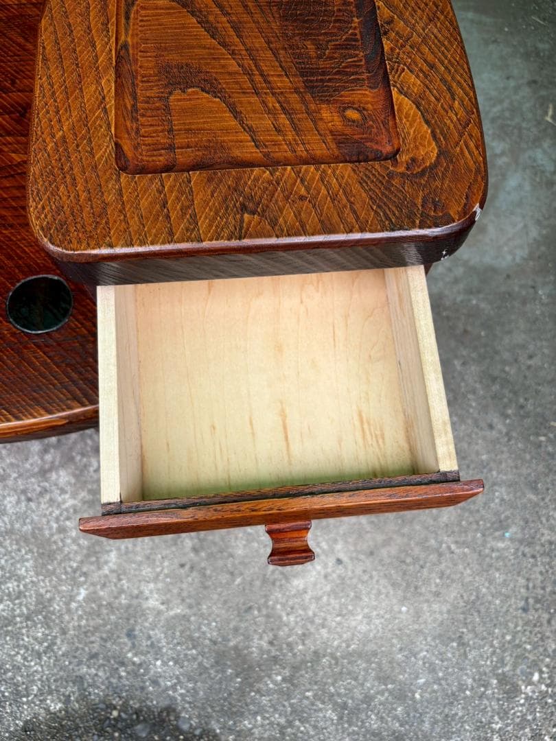 ベンチチェア　工房 我楽堂　無垢材　漆仕上げ　長椅子　民藝　幅190ｃｍ