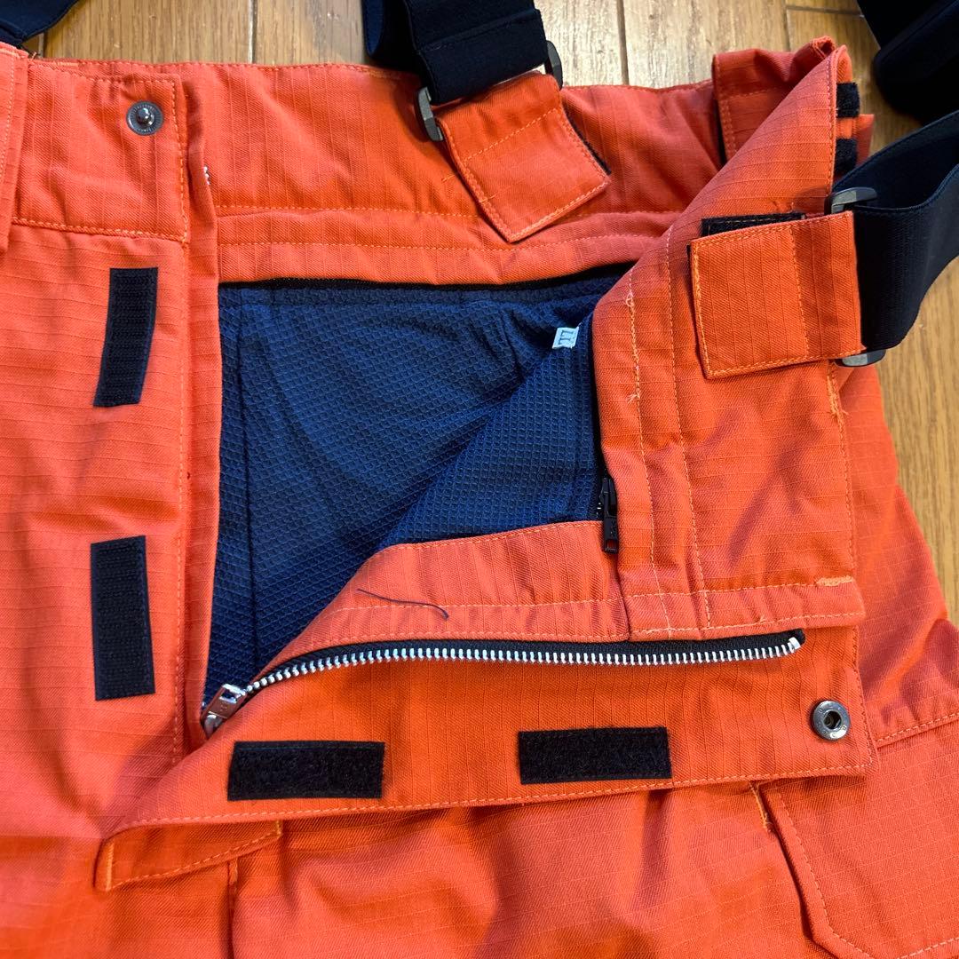 超希少デサント　オレンジ防火服ズボンLLサイズ　消防服