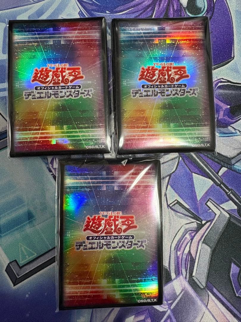 遊戯王　yotインドネシア　公式　スリーブ　虹色　20枚入り 3パックセット