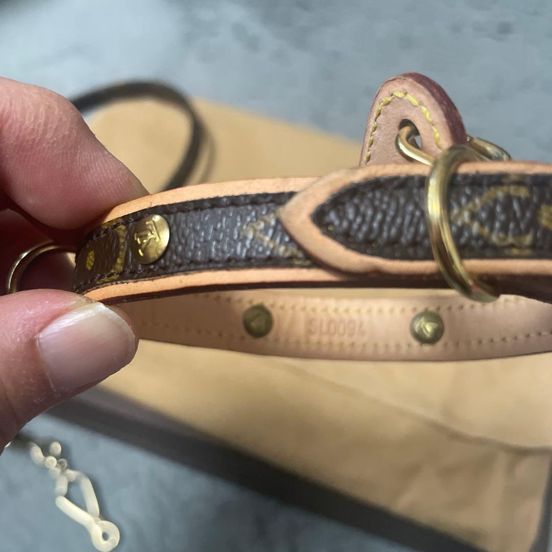 ルイヴィトン★美品ペットリードと首輪セット★モノグラム★小型犬XS