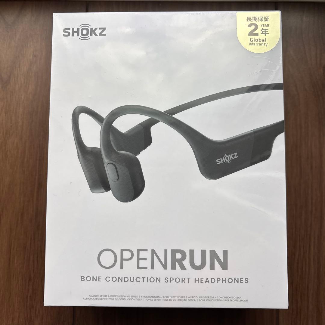 SHOKZ OPENRUN 骨伝導イヤホン ブラック