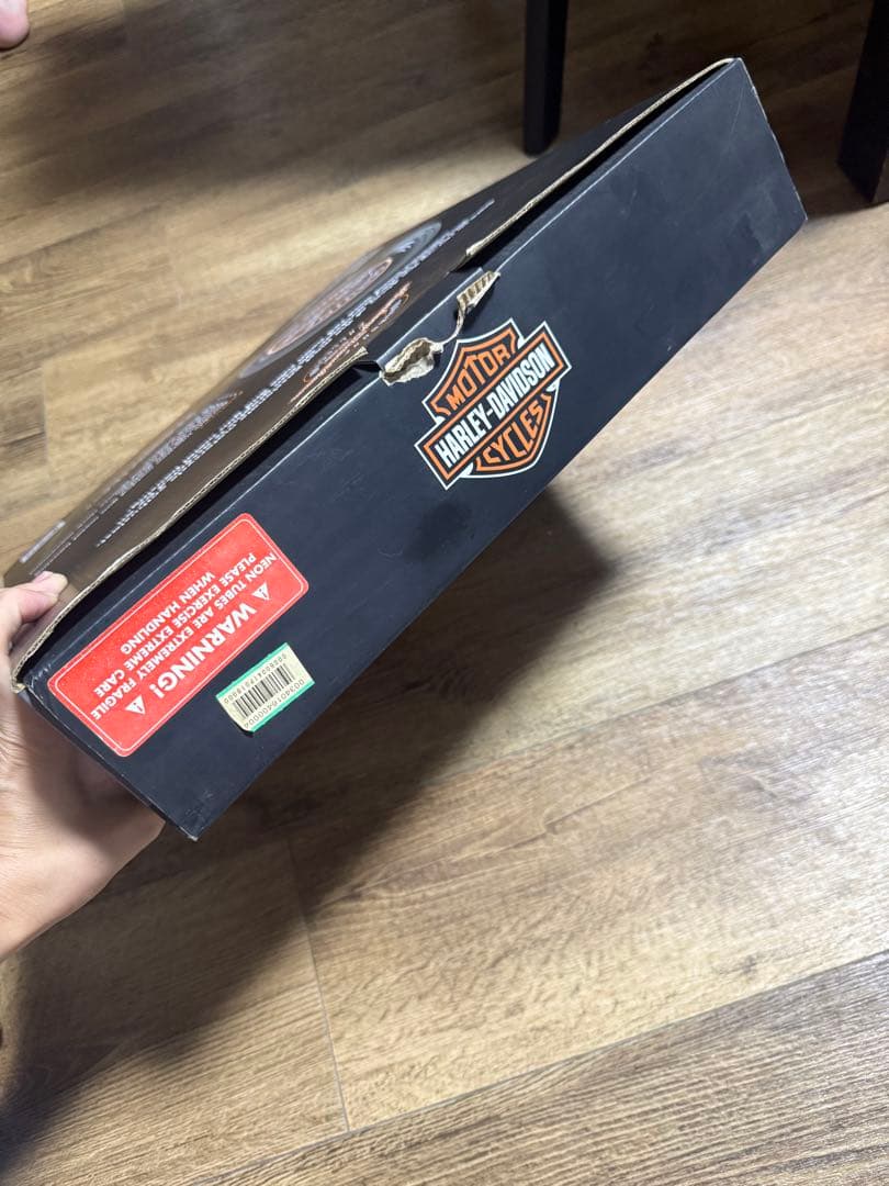 HARLEY-DAVIDSON ネオンクロック壁掛け時計 ネオン管　箱付き