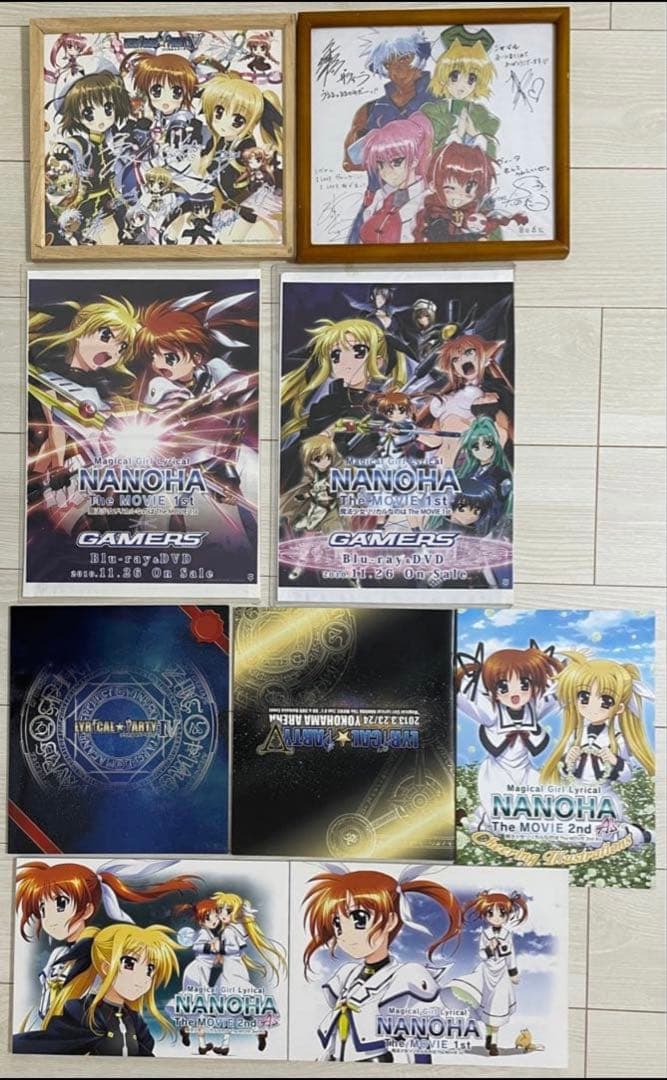 魔法少女リリカルなのは 複製原画 フィルム リボン 色紙 コップ マグカップ 皿