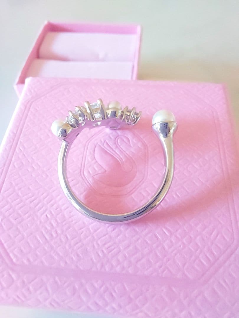 新品SWAROVSKI 55 Constella パール リング スワロフスキー