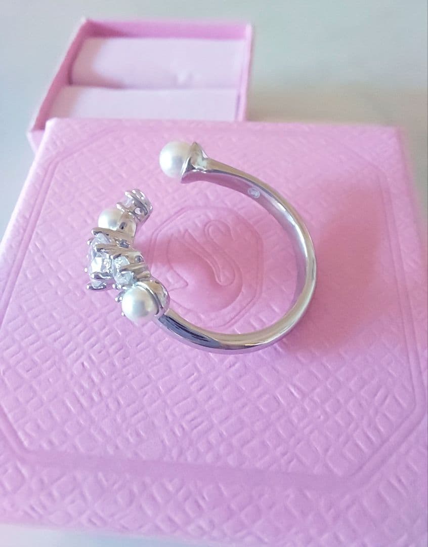 新品SWAROVSKI 55 Constella パール リング スワロフスキー