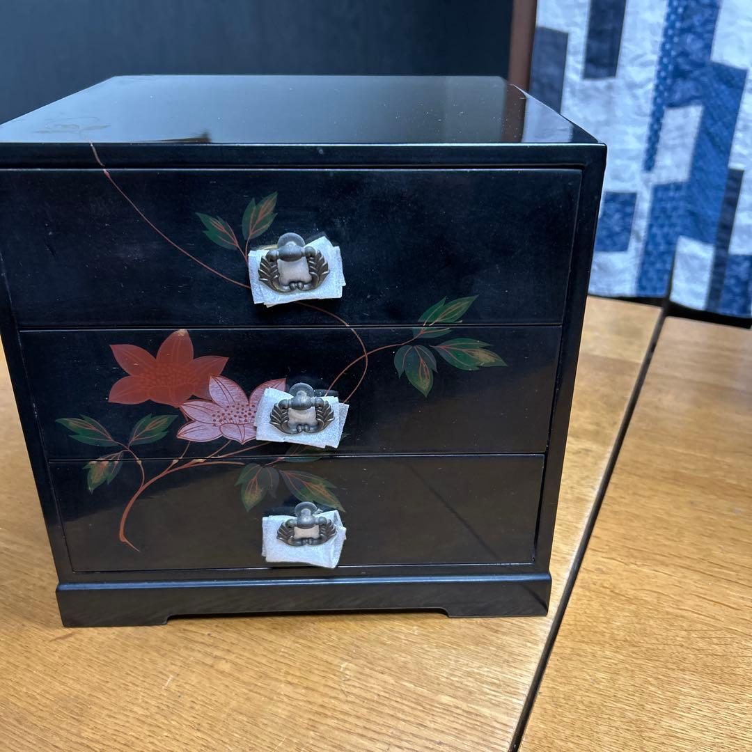 漆器 3段引き出し