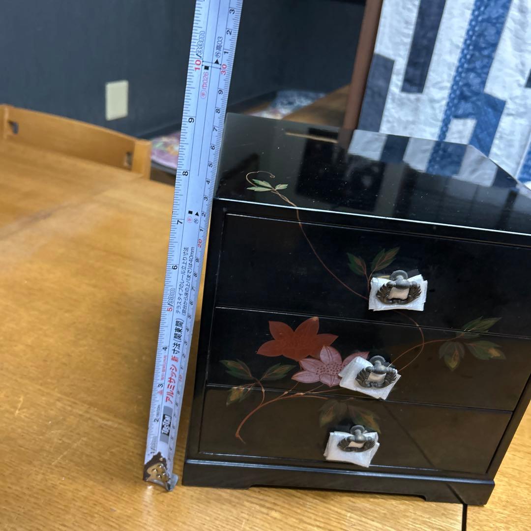 漆器 3段引き出し