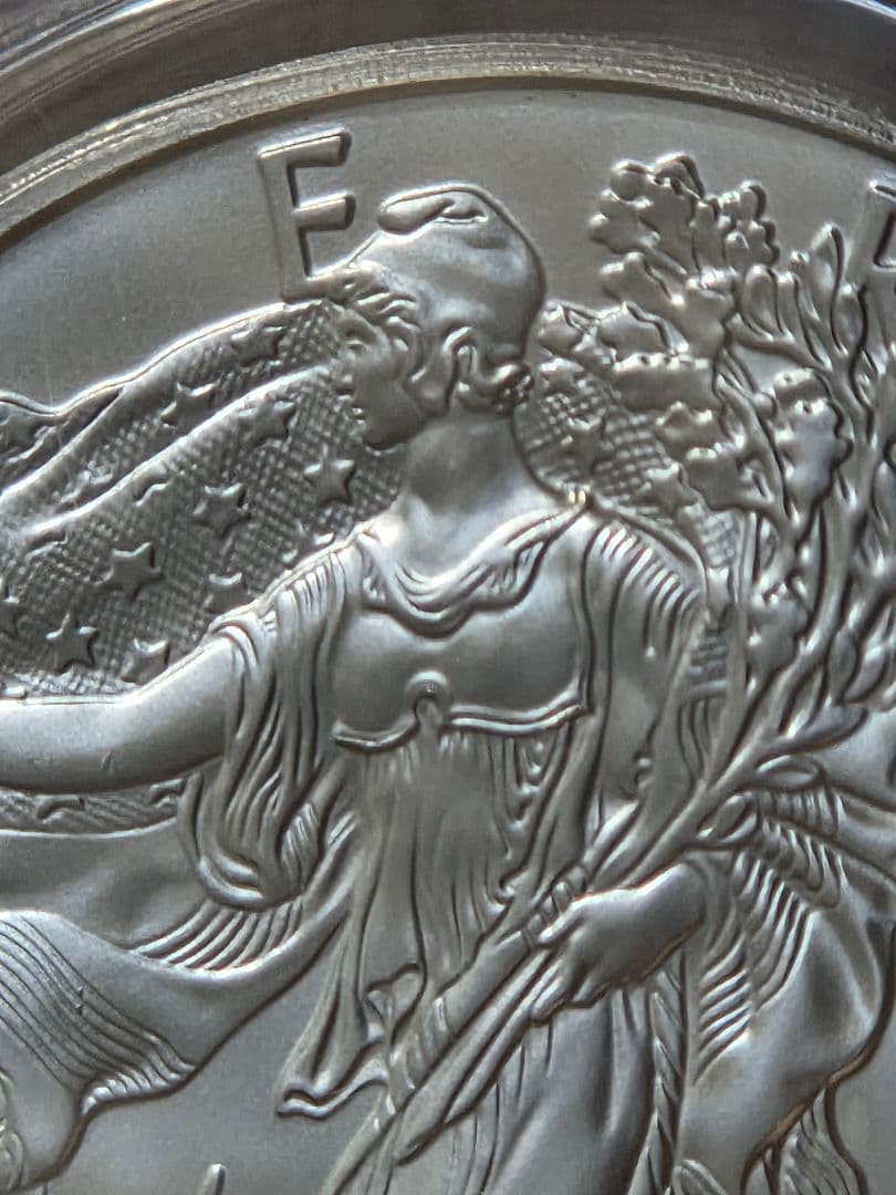 (MS70)アメリカ合衆国　シルバー イーグル銀貨　2013 S サイン入り