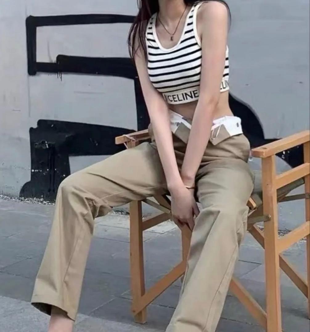 【未使用美品／国内購入正規品】CELINE セリーヌ　タンクトップ　ストライプ