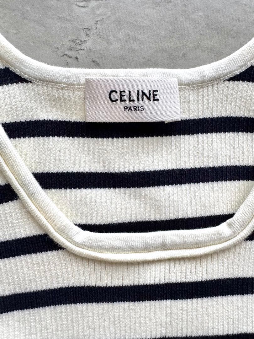 【未使用美品／国内購入正規品】CELINE セリーヌ　タンクトップ　ストライプ