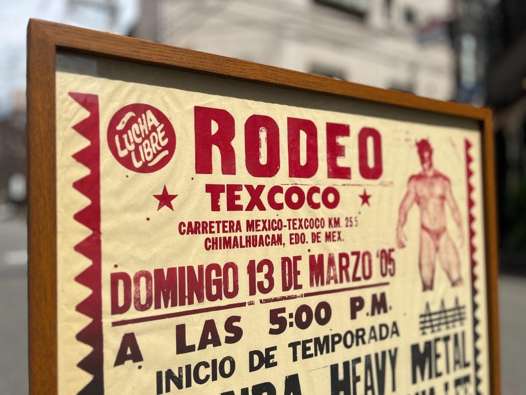 超希少☆ルチャリブレ／メキシカンプロレス／トラックファニチャー／ポスターフレーム