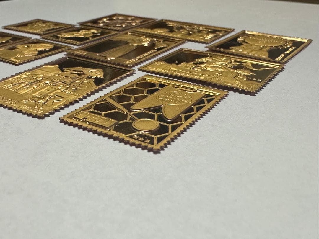 松本徽章工業　金属工芸品 プレート型 純金張 貴重 日本の老舗 27.06g